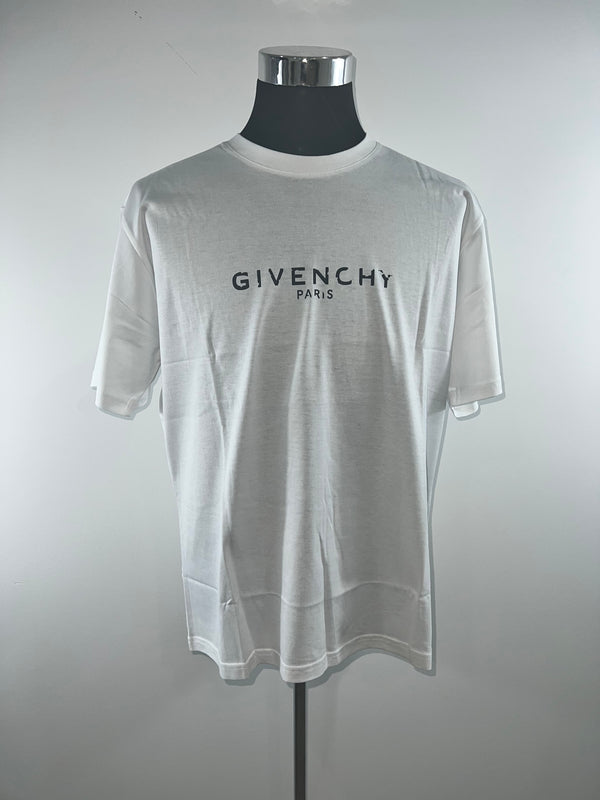 Givenchy Paris White Logo-Print T-Shirt